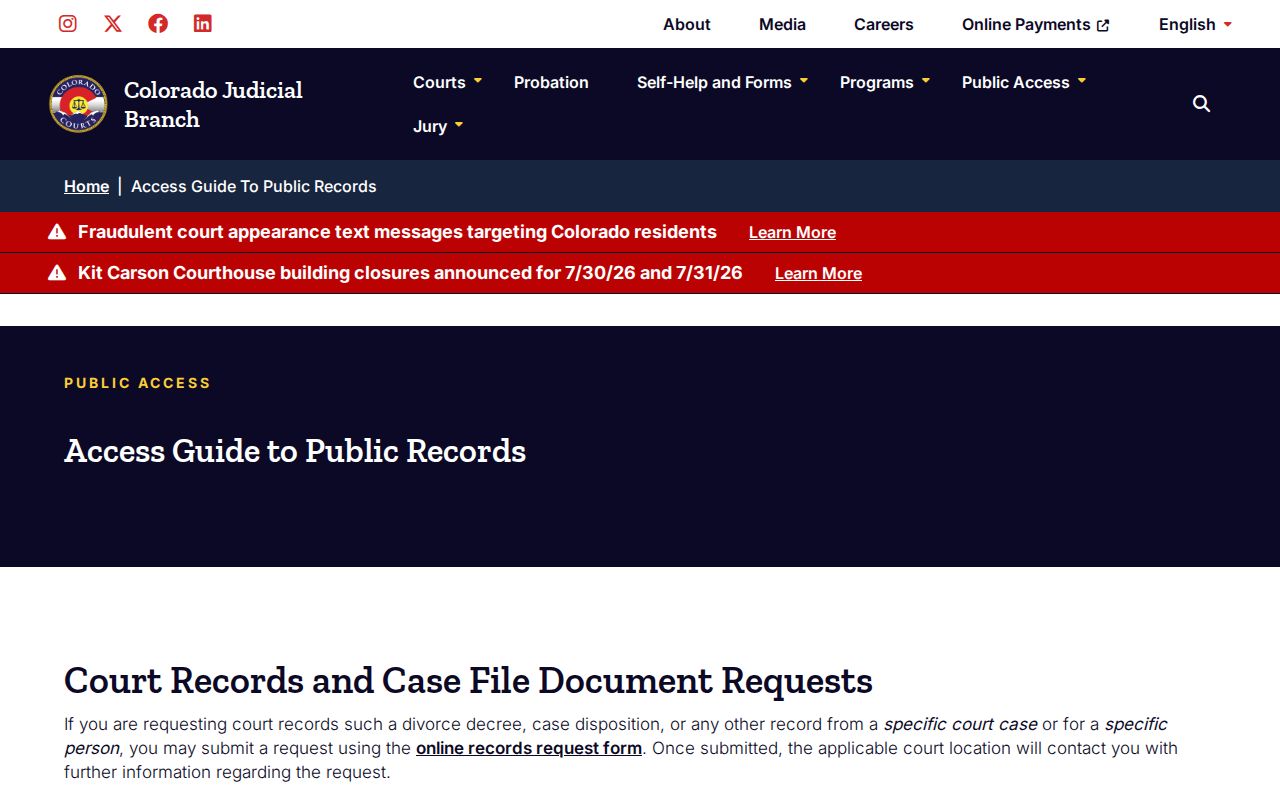 Sedgwick County court records access guide for public records