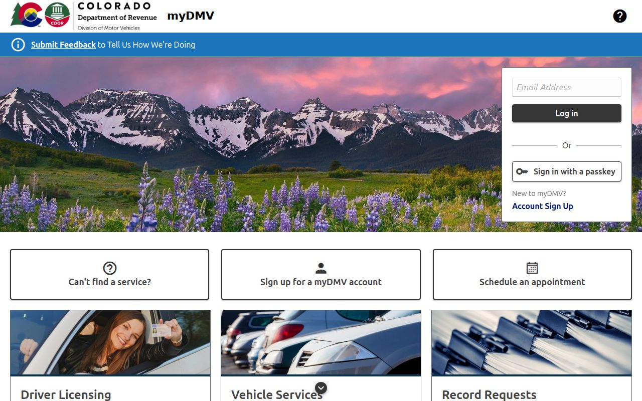 Sedgwick County traffic court records Colorado myDMV portal