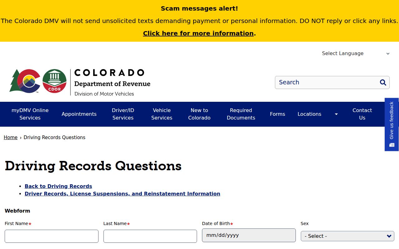 Sedgwick County traffic court records DMV driving records questions